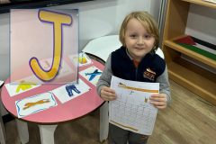 Learning letter Jj