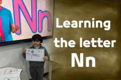 Learning the letter Nn
