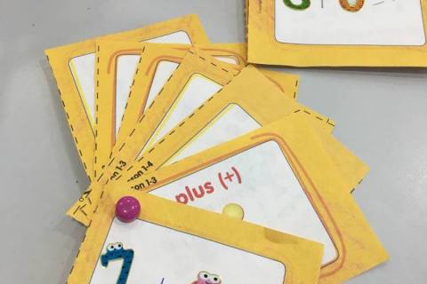 Making addition sentences and booklets with our new words activity